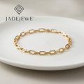 Jadejewe Golden Link Chain Bracelet