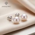 Jadejewe Soft Pearl Stud Earrings