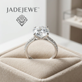 Jadejewe Celestial Shine Pavé Engagement Ring