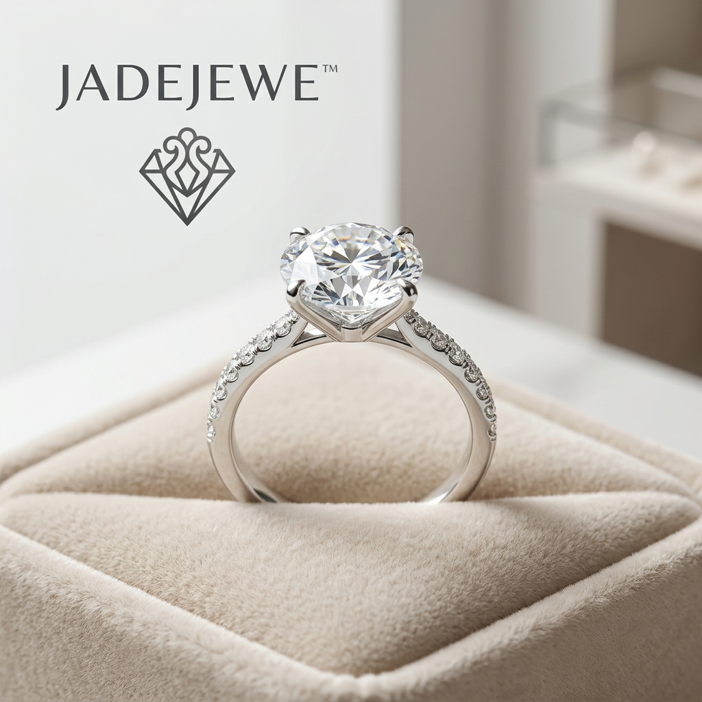 Jadejewe Celestial Shine Pavé Engagement Ring